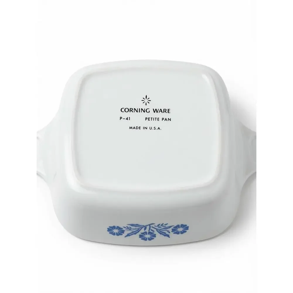 Vintage Corning Ware Blue Cornflower Petite Pan P-41 Individual Casserole